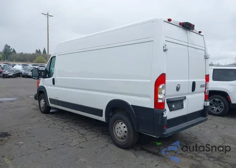 2023 Ram Promaster 2500 High Roof 159 Wb from USA, damaged, VIN 3C6LRVDG6PE571735